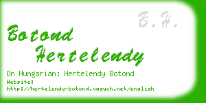 botond hertelendy business card